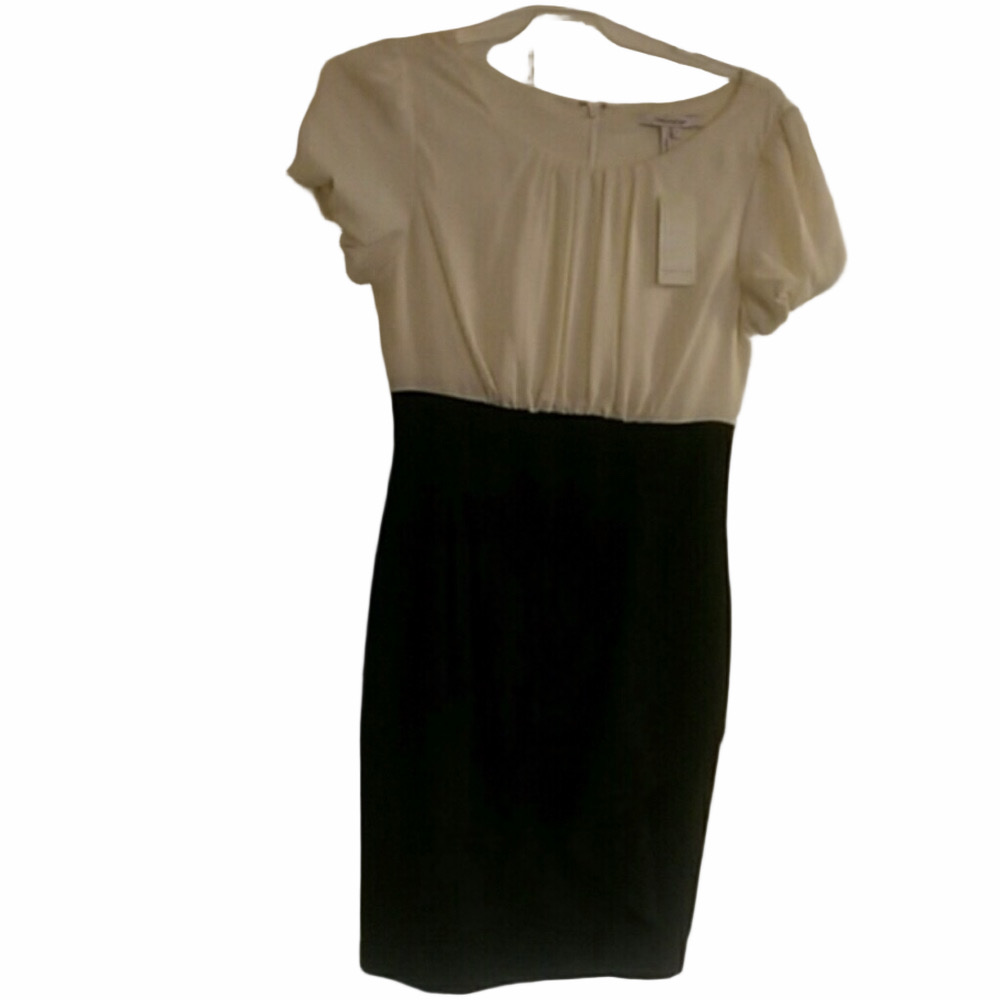 Cream and Black Work dress